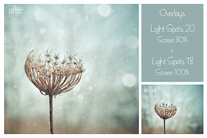 20 Light Spots Overlays