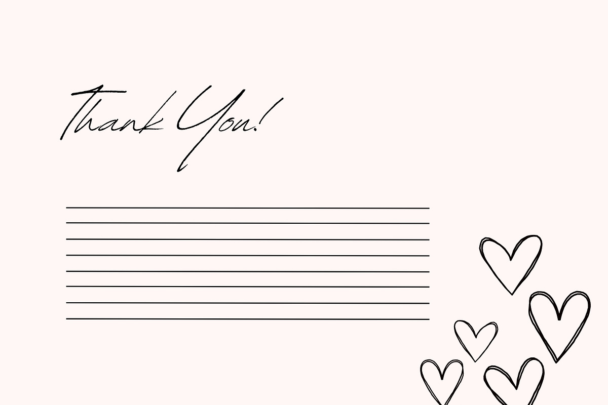 Thank You Card Templates, a Card Template by Pixels By V (Photo 3 of 5)