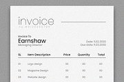 Invoice Design Template, a Stationery Template by ClickPaint_Studio (Thumbnail 2 of 4)