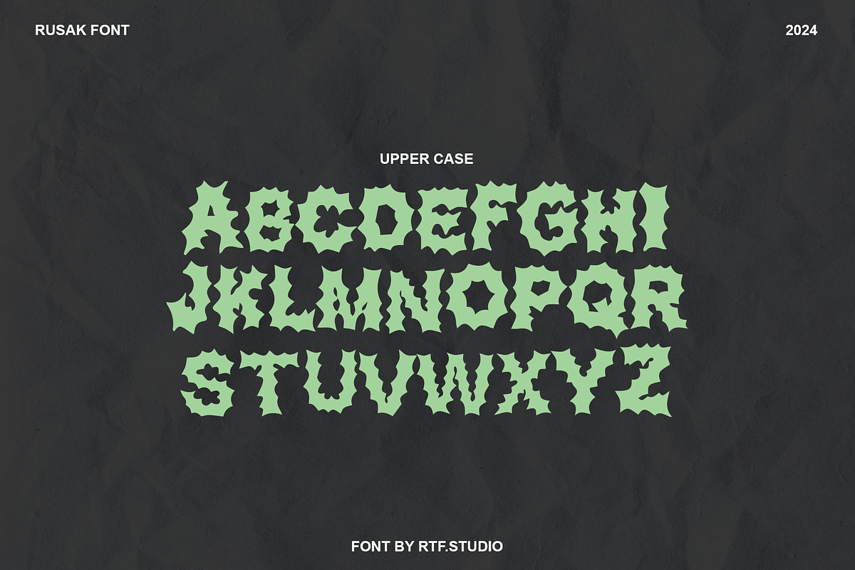 RUSAK - FONT DISPLAY, a Slab Serif Font by rtf.studio (Photo 2 of 4)