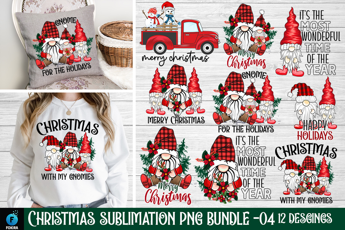Christmas Sublimation PNG Bundle, a Decorative Illustration by Fokira (Photo 1 of 6)