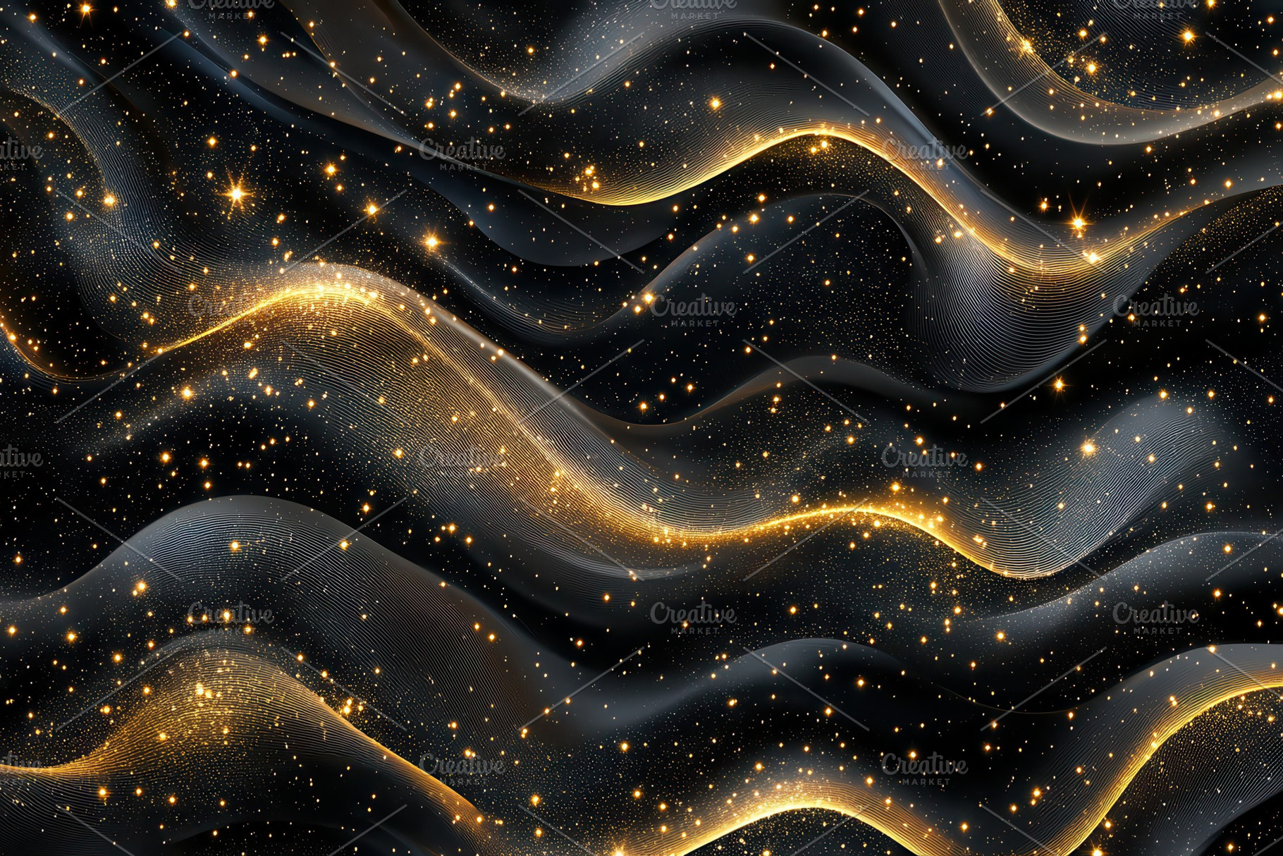 Dynamic wave pattern with shimmering, a Photo by Pavel_design