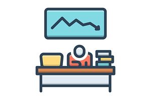 Lack reduction color icon, a Duotone Icon by Creative priyanka