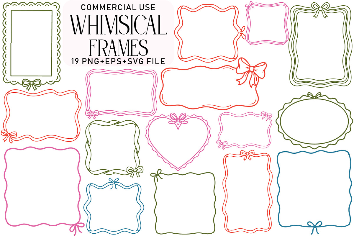 Whimsical Frames Doodle Clipart Bund, an Illustration by Daily.Designs (Photo 1 of 4)