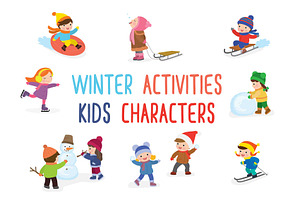 Happy Kids, Winter Activities.