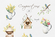 BLOOMING SPRING - Watercolor set, an Illustration by Navenzeles (Thumbnail 6 of 12)
