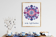 Watercolor Snowflake Clipart Bundle, a Work Illustration by Dream Creation (Thumbnail 3 of 6)