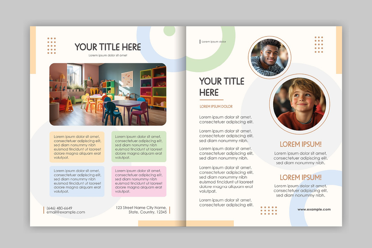 School Fundraising Brochure Layout, a Templates & Theme by studiogstock (Photo 5 of 5)