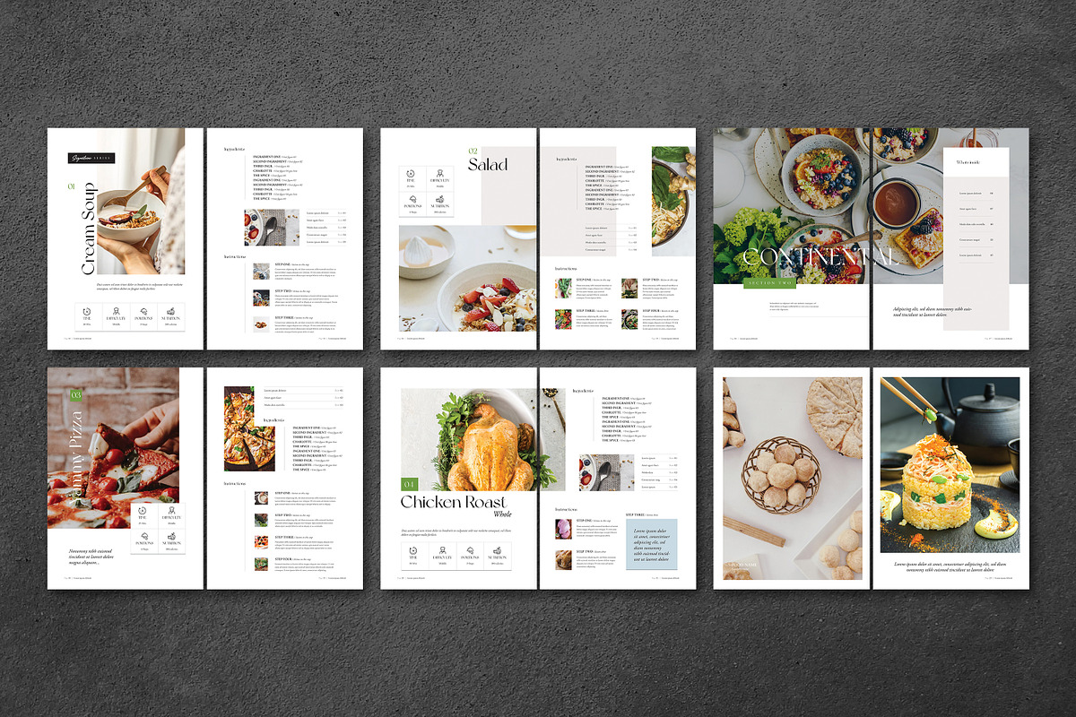 Cookbook / Recipe Book, a Brochure Template by GoldenPixelStudio (Photo 21 of 22)