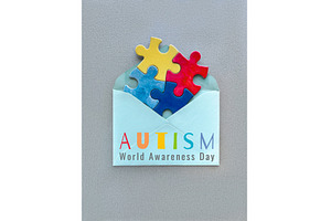 Autism World Awareness Day concept, a Photo by tilialucida