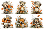 Whimsical Easter Teddy Bear Clipart, an Illustration by Pixels.Craft (Thumbnail 4 of 5)