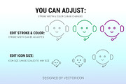 Business people outline icon set, an Outline Icon by Icons (Thumbnail 3 of 3)