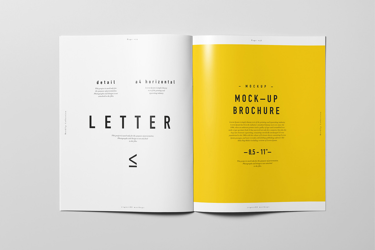 US Letter Brochure Mock-up 2, a Books & Magazine Mockup by Yogurt86 (Photo 7 of 11)