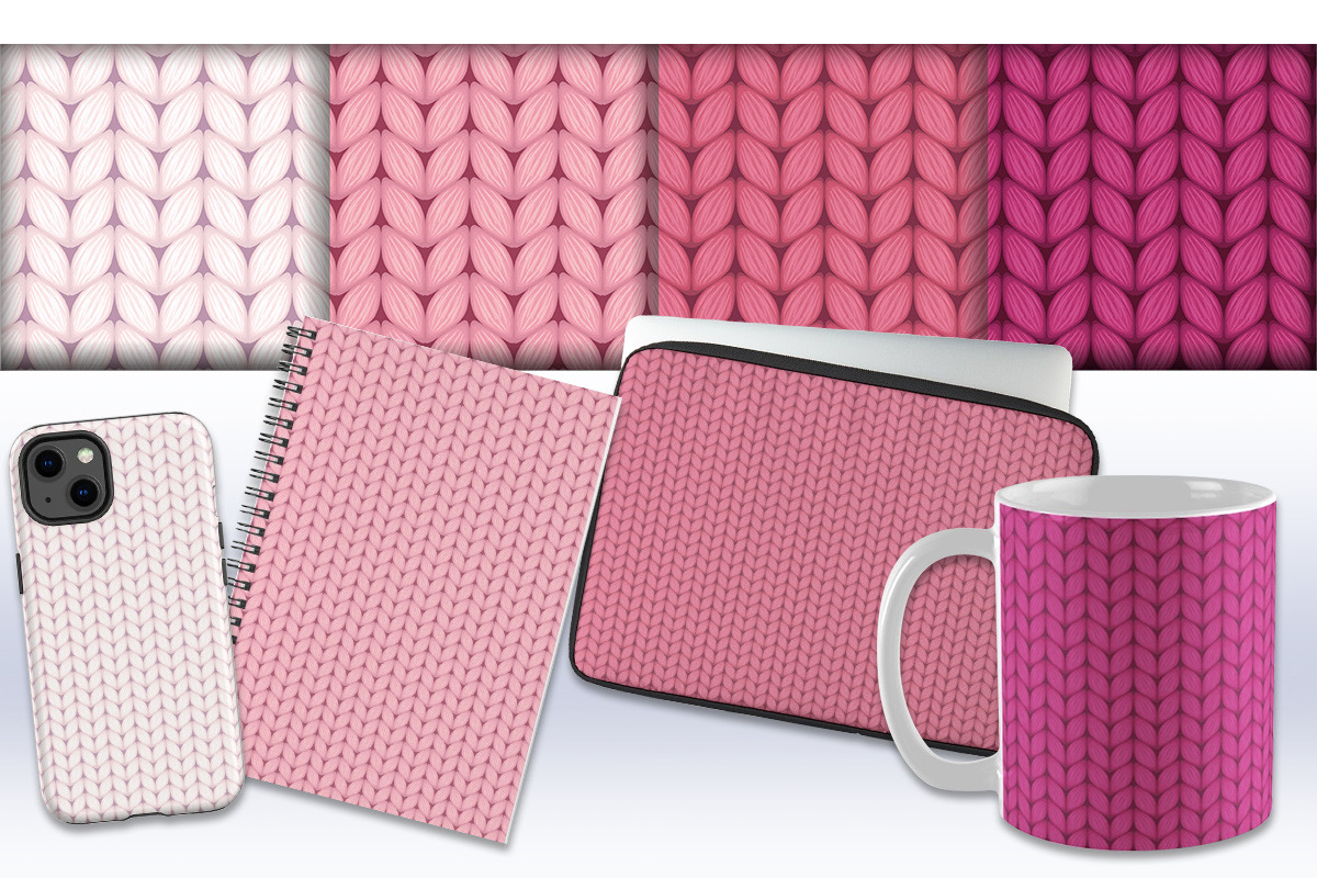 Knitted cozy pattern collection, a Pattern Graphic by angychan (Photo 2 of 3)