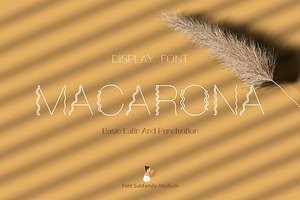 Macarona Font