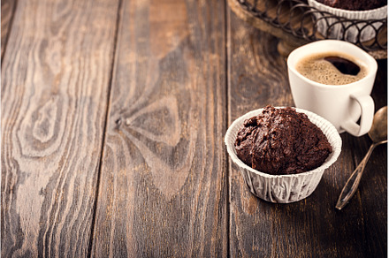 Tasty chocolate banana muffins, a Food & Drink Photo by Iryna Melnyk Photography