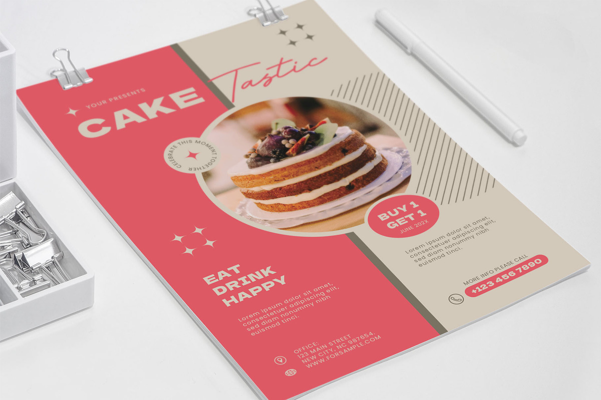 Food Caketastic, a Flyer Template by Me55enjah Design (Photo 4 of 4)