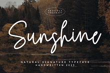 Sunshine | Natural Signature Script