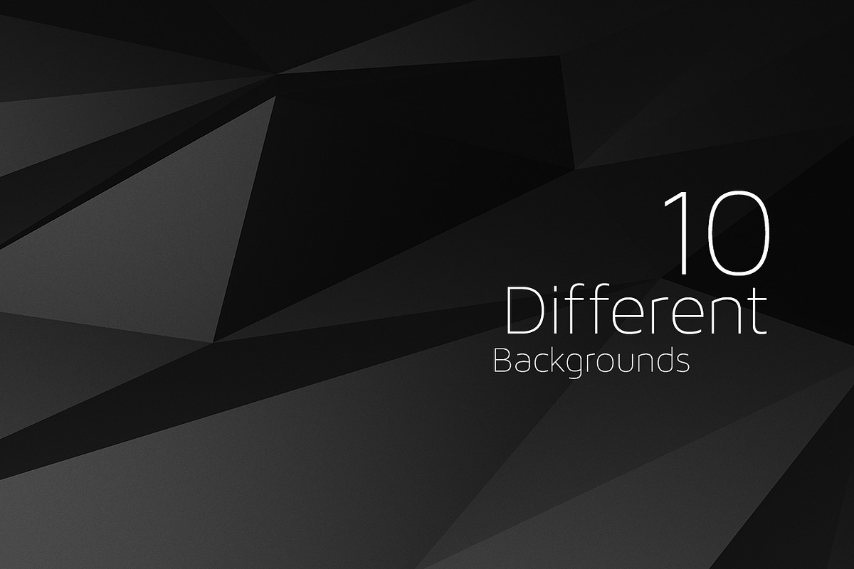 Polygon Dark Abstract Backgrounds preview 2