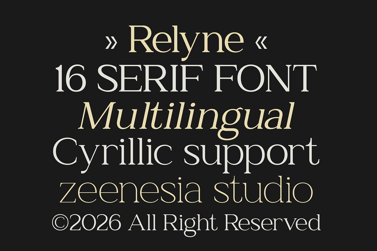 Relyne Serif, a Serif Font by zeenesia (Photo 10 of 14)