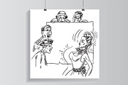 Watching beauty., a Person Illustration by © Fisher Photostudio (Thumbnail 1 of 3)
