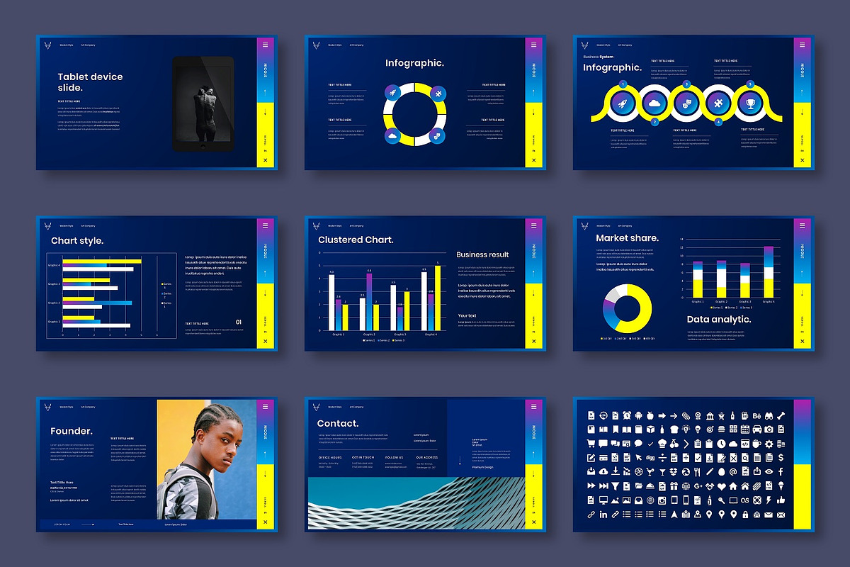 Nicole - Business Google Slide Templ, a Presentation Template by Dens Creative Studio (Photo 5 of 6)