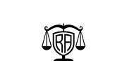 Justice Balance Monogram Logo, a Branding & Logo Template by Luxury Logos (Thumbnail 3 of 4)
