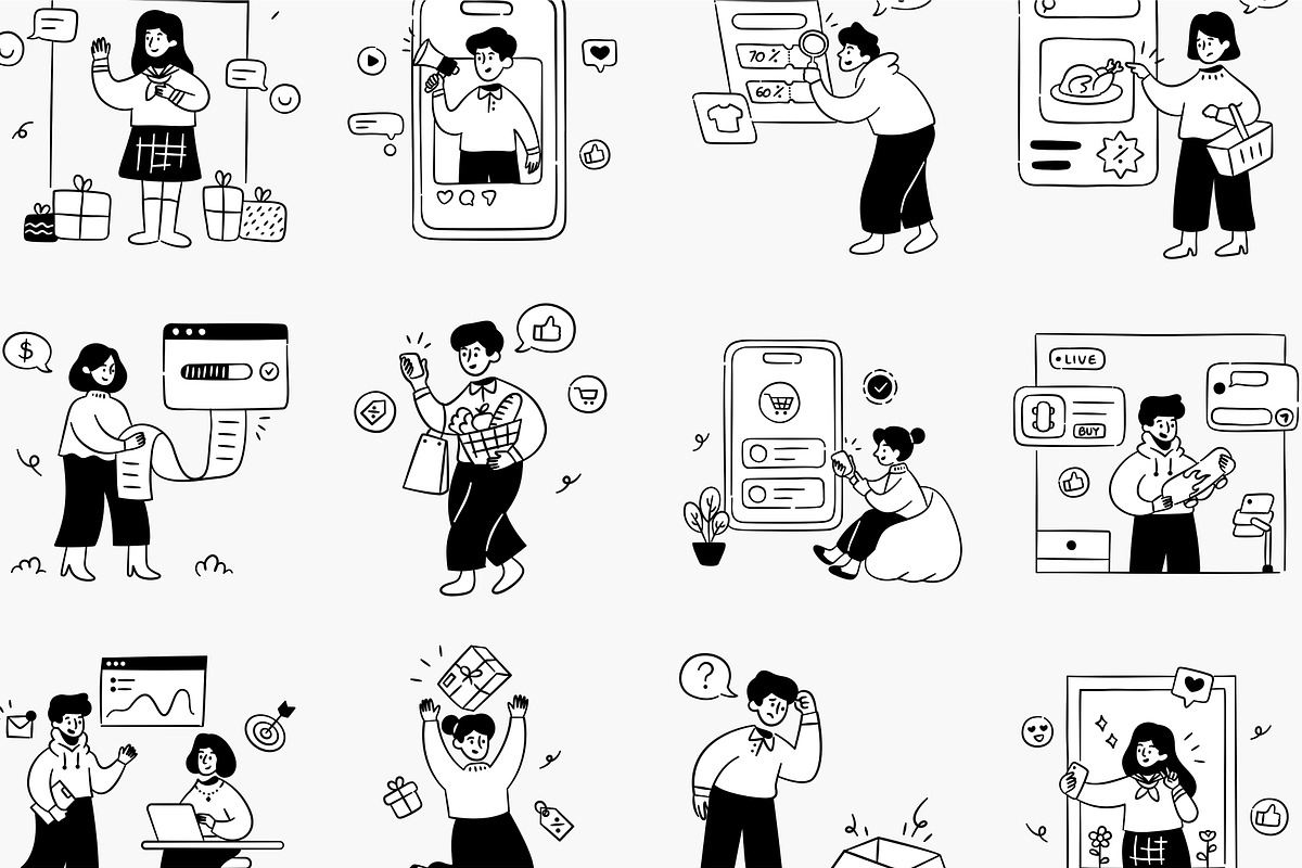 Social Media & Marketplace, a Technology Illustration by orenjidesign (Photo 7 of 8)