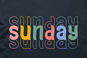 Awesome Wavy Stacked - Wave Display, a Handwritten Font by MaxArt Foundry (Thumbnail 6 of 11)