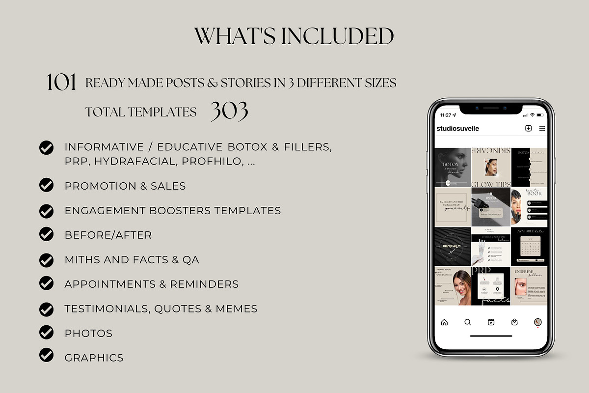 PREMIUM Botox & Fillers 2 Canva, a Social Media Template by Studio Suvelle (Photo 9 of 10)