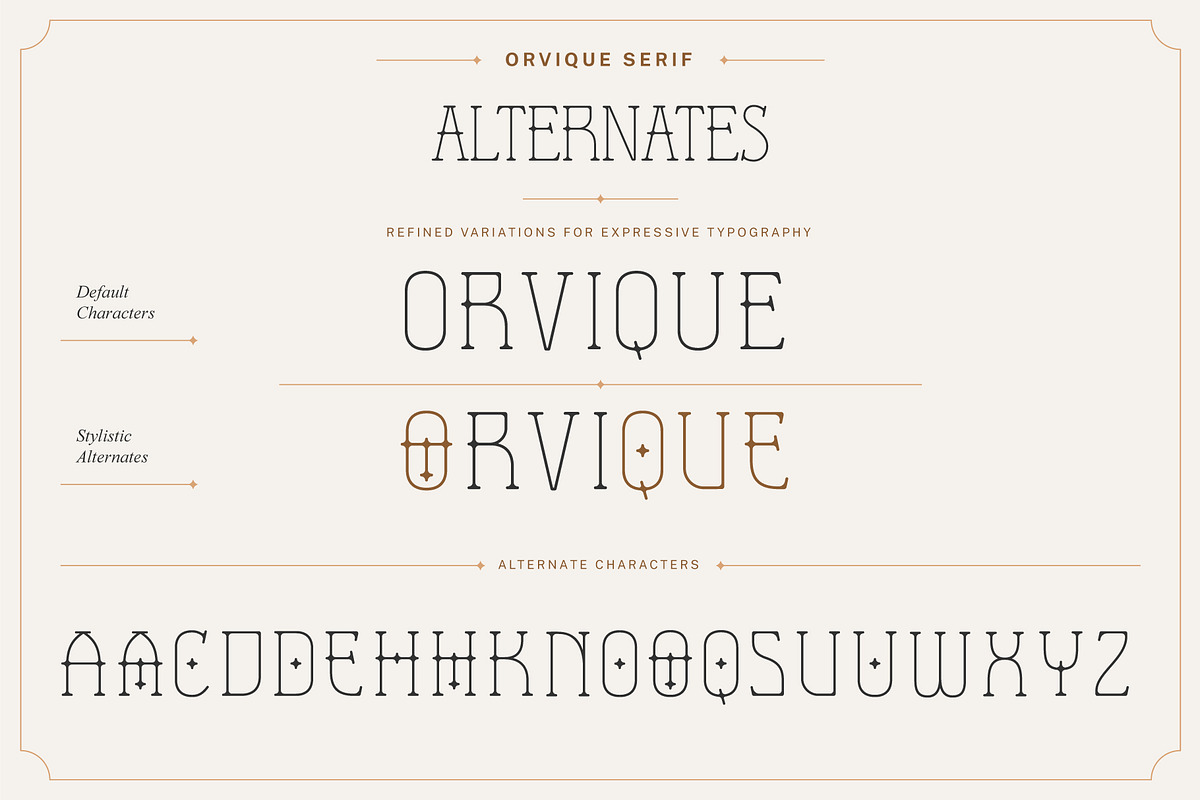 Orvique Serif – Elegant Luxury Font, a Serif Font by Hakara Type (Photo 7 of 10)