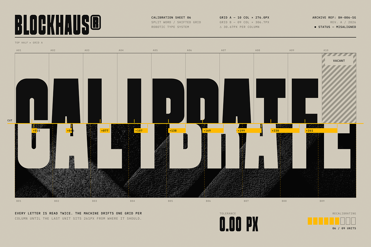 Blockhaus - Condensed Display, a Sans Serif Font by HipFonts (Photo 3 of 11)