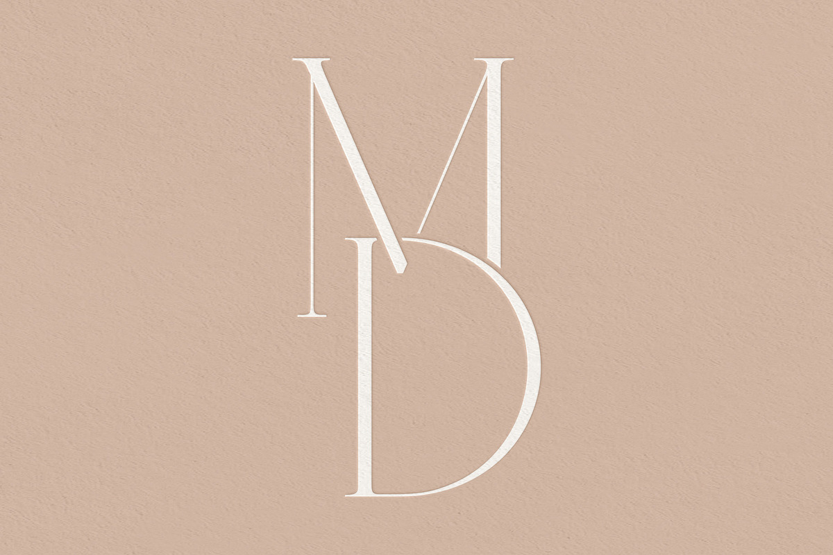 MD monogram, a Branding & Logo Template by LINKED LETTERS STUDIO (Photo 1 of 2)