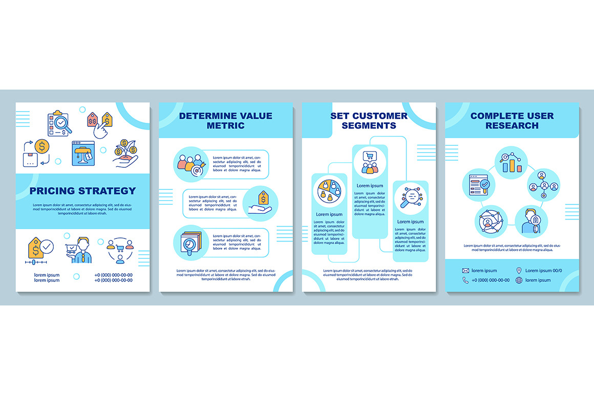 Pricing strategy steps brochure, a Brochure Template by IMG Visuals