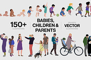 Babies, children & parents, a Person Illustration by Volkan Aydemir (Thumbnail 1 of 10)
