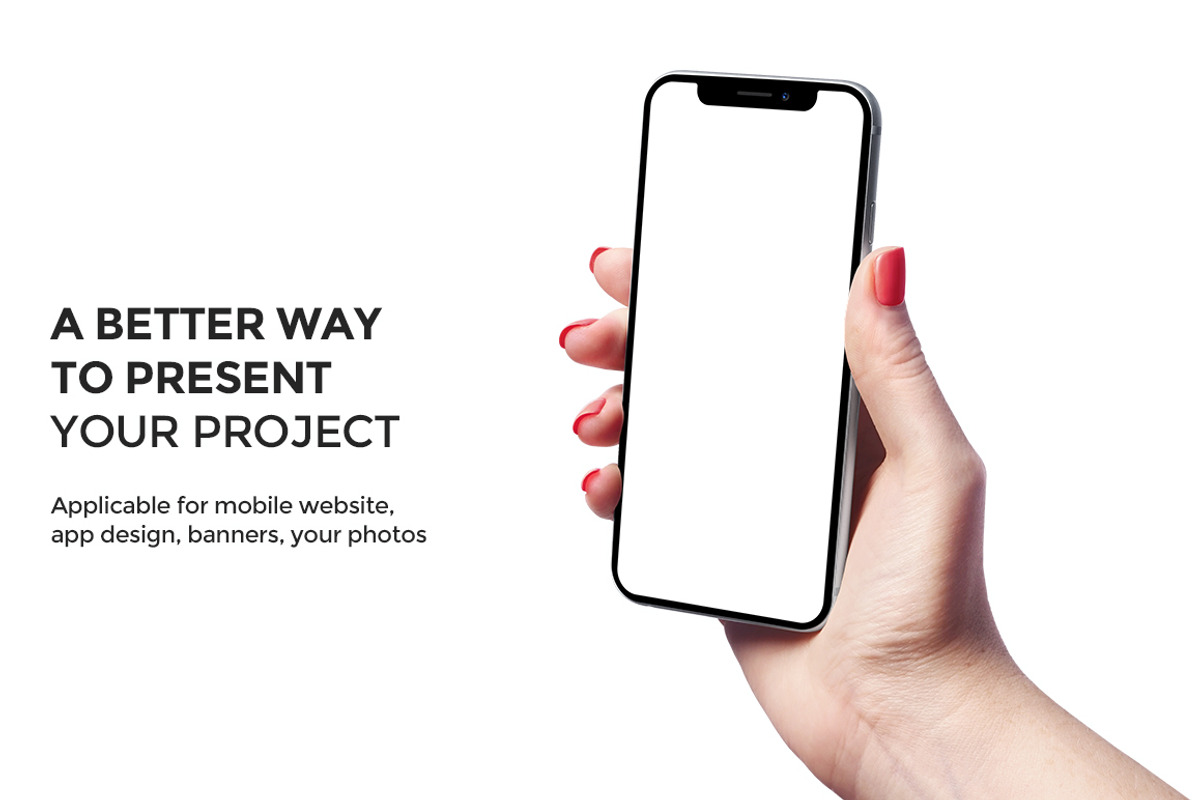 iPhone X Mockup version 4, an iPhone Mockup by Mockup Store (Photo 2 of 3)
