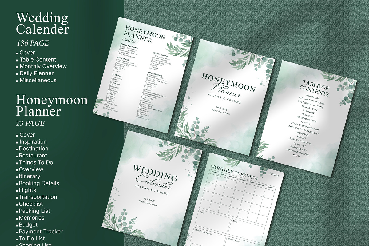 Canva Wedding Planner Template, a Presentation Template by SKY CREATION (Photo 4 of 6)
