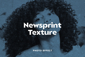 Newsprint Texture Photo Effect