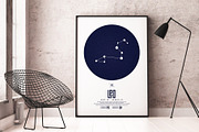 Zodiac - Print Set / Editable PSD, a Wallpaper Graphic by UgurSarac (Thumbnail 4 of 10)