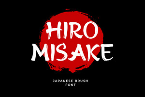 Hiro Misake Brush Japanese Font, a Script Font by UICreative