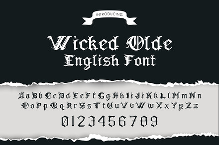 Wicked Olde English Font, a Font by Fontastic Ventures