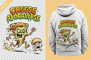 Cheese Apocalypse Funny Horror PNG, a Food Illustration by zahidhossainalif (Thumbnail 3 of 3)