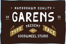 Garens | Handdrawn Typeface