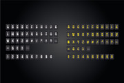 Airport Sign-Scoreboard Text Vector, an Illustration by ErsanK (Thumbnail 2 of 2)