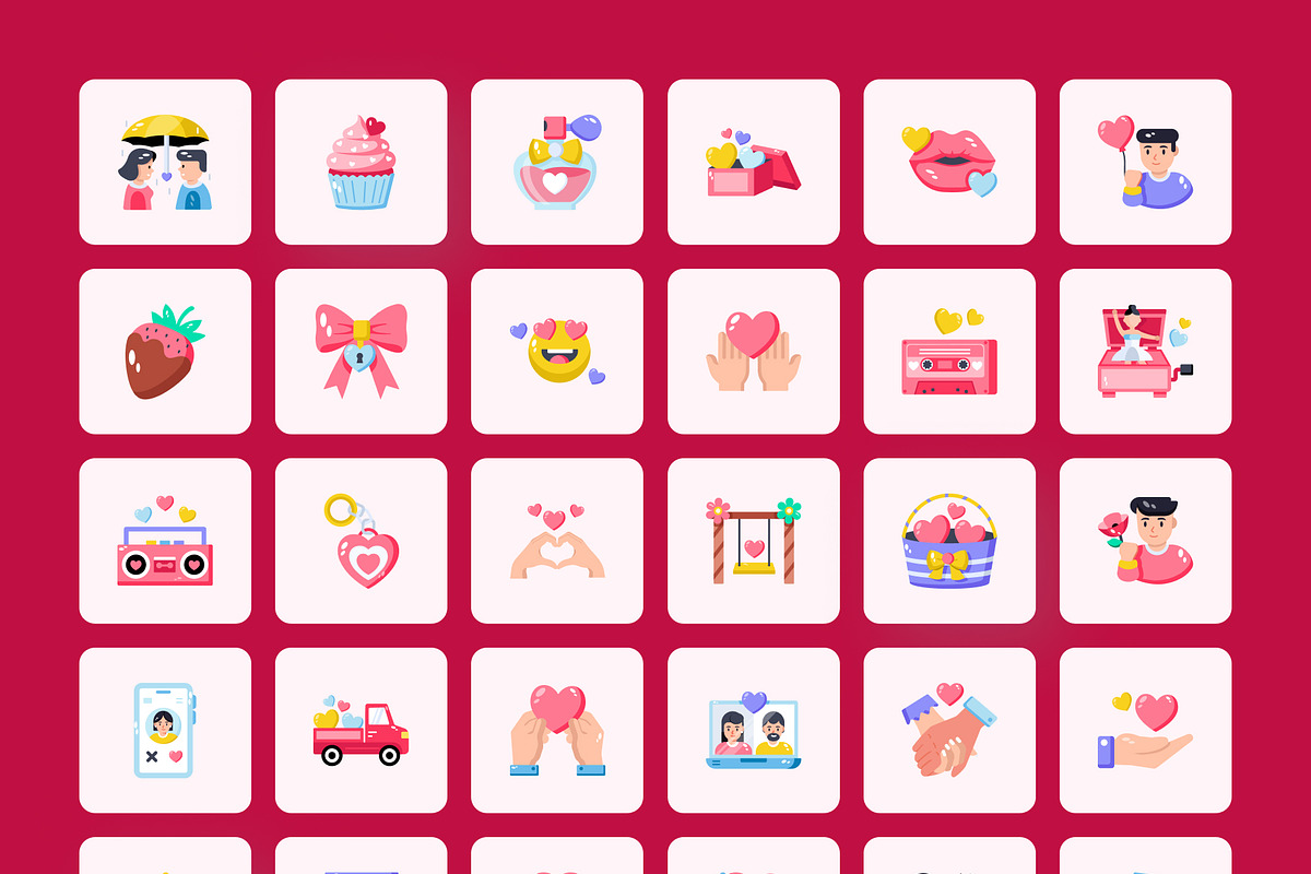 Valentine Day Icons Bundle, a Duotone Icon by Prosymbols (Photo 7 of 9)