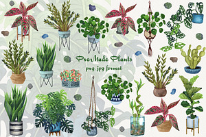 HousePlants Watercolor Set