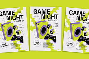 Game Night Flyer, a Flyer Template by Gumico Studio.