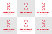 MH HM MK KM MU UM Wrench Logo, a Branding & Logo Template by Pray Art Design Studio (Thumbnail 1 of 2)