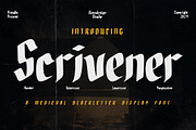 Scrivener Handwritten Blackletters, a Blackletter Font by dansdesign (Thumbnail 1 of 12)