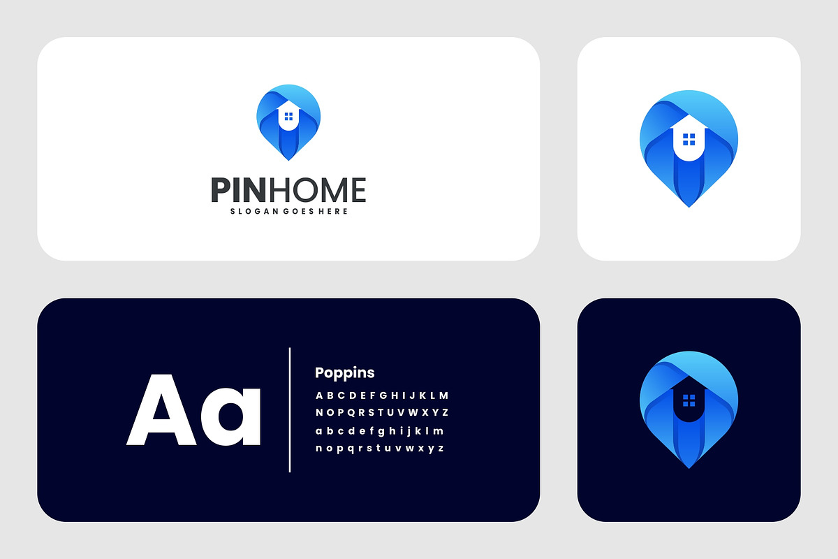 Gradient Modern Pin House Logo, a Branding & Logo Template by Artnivora.Std (Photo 2 of 4)